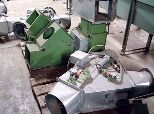 Diverter / Y Valves, assorted sizes ( - 12" dia duct).